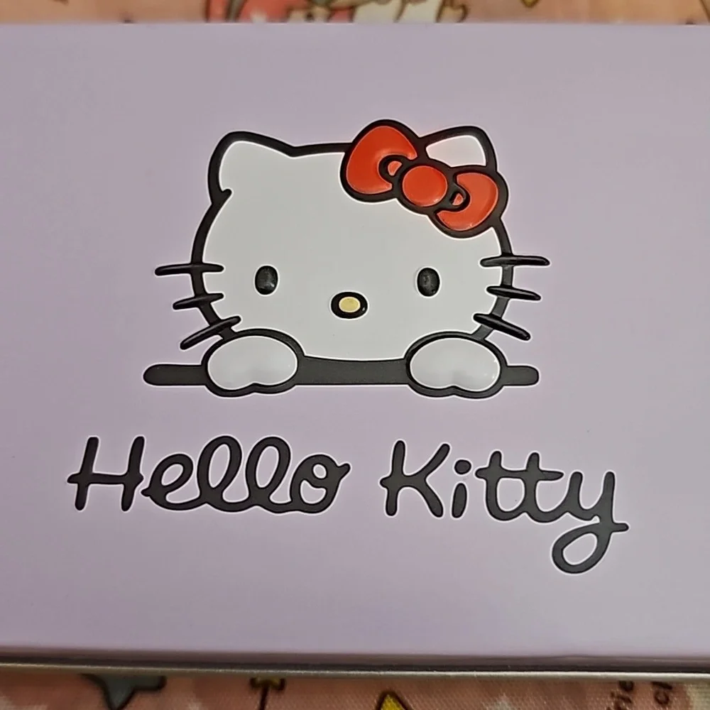 Hello Kitty Pink Sanrio Beauty Brush 7 piece Set with metal case New - Picture 10 of 10
